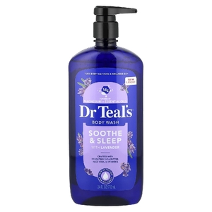 Dr. Teal's, гель для душа с чистой английской солью, успокаивающий и сон, 710 мл (24 жидк. унции)