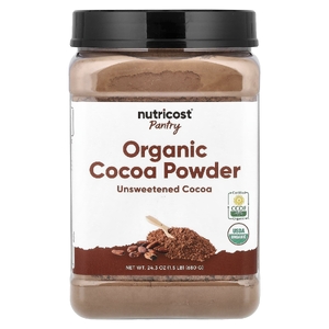Nutricost, Pantry, органический какао-порошок, без подсластителей, 680 г (24,3 унции)