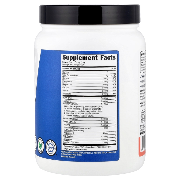 Nutricost, Performance, комплекс для тренировок Intra-Workout Complex, розовый лимонад, 687 г (1,5 фунта)
