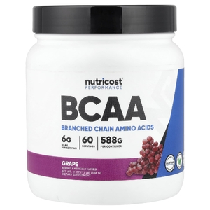 Nutricost, Performance, BCAA со вкусом винограда, 588 г (1,3 фунта)