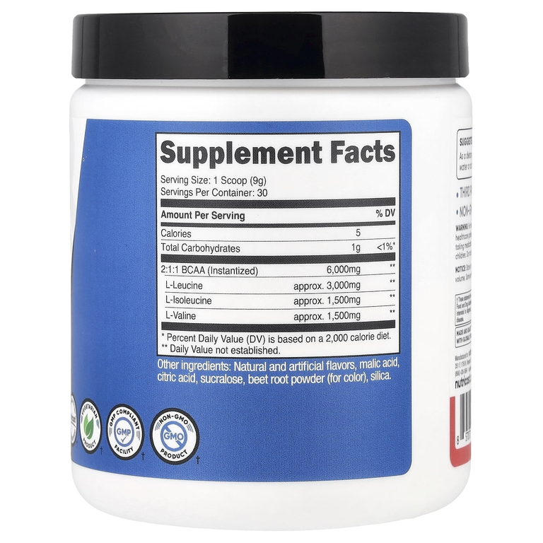 Nutricost, Performance, BCAA, со вкусом клубники и киви, 270 г (9,6 унции)