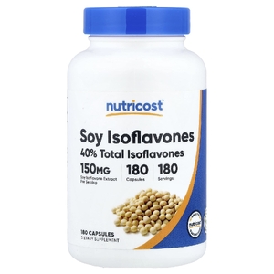 Nutricost, изофлавоны сои, 150 мг, 180 капсул