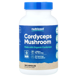 Nutricost, Гриб кордицепс, 180 капсул (550 мг в 1 капсуле)