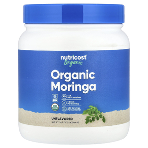 Nutricost, Органическая моринга без вкуса, 454 г (16,2 унции)