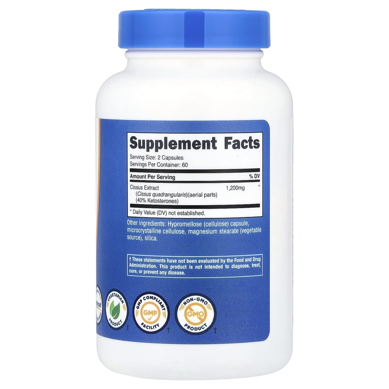 Nutricost, Циссус, 120 капсул (600 мг на капсулу)