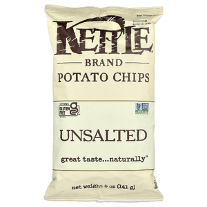 Kettle Foods, картофельные чипсы, несоленые, 141 г (5 унций)