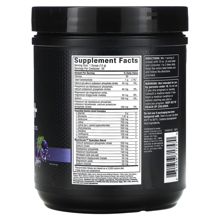 MuscleTech, Platinum, 100% EAA+, со вкусом винограда, 387 г (13,65 унции)
