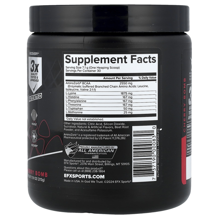 EFX Sports, EAA, вишня, 213 г (7,51 унции) (Товар снят с продажи) 