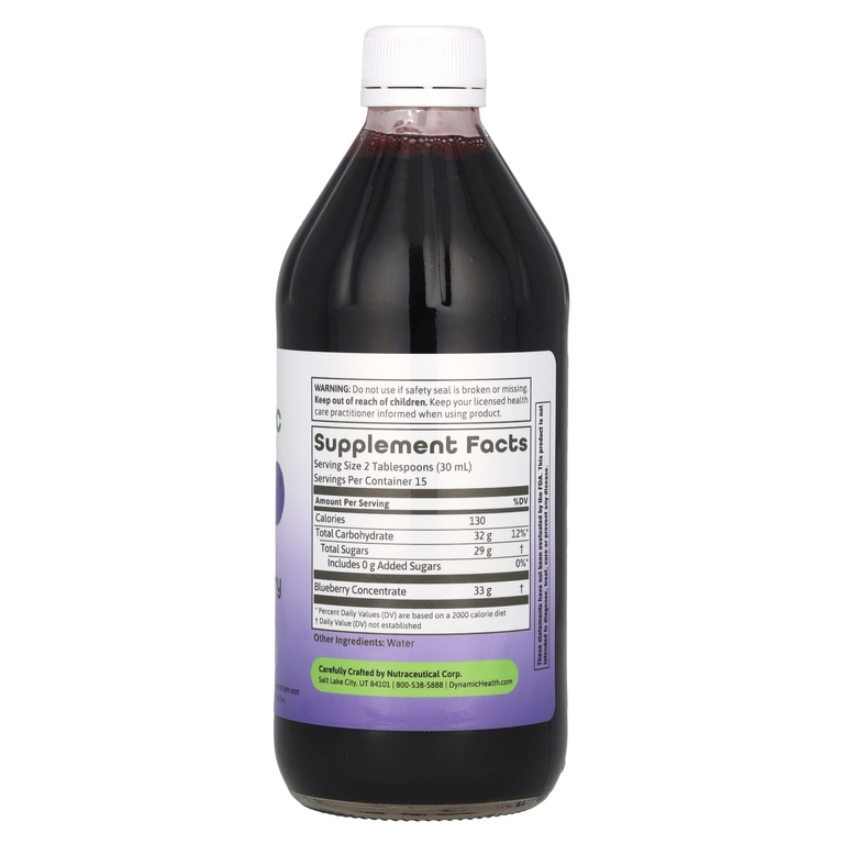 Dynamic Health, Концентрат голубики, стакан, 473 мл (16 жидк. Унций)
