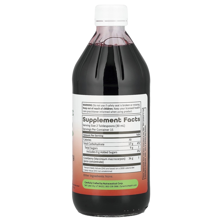 Dynamic Health, Клюквенный концентрат, стакан, 473 мл (16 жидк. Унций)