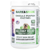 Bark&Spark, Allergy Relief, Immune, жевательные таблетки, для снятия зуда, для собак, арахисовое масло, 180 жевательных таблеток, 396 г (13,9 унции)
