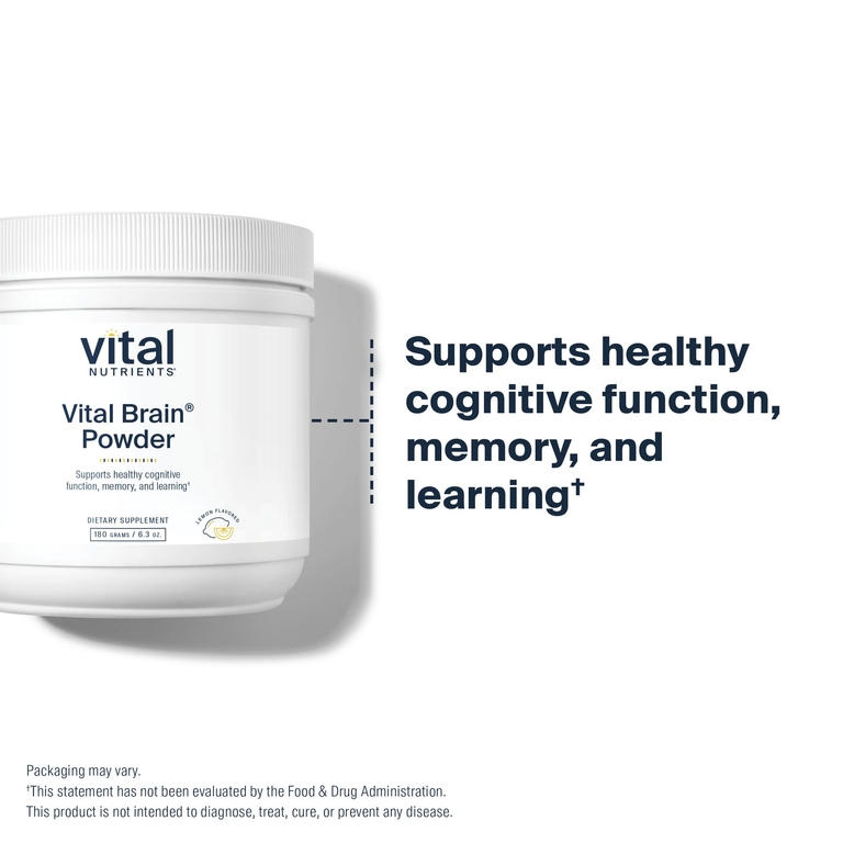Vital Nutrients, Vital Brain Powder, со вкусом лимона, 180 г (6,3 унции) (Товар снят с продажи) 