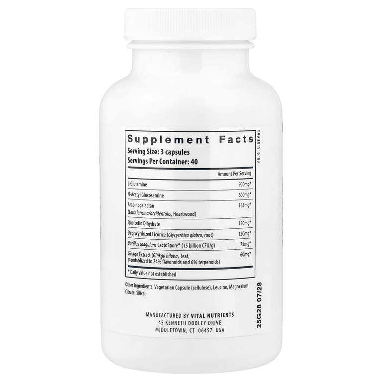 Vital Nutrients, GI Repair Nutrients, 120 капсул