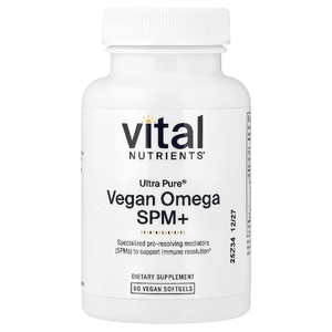 Vital Nutrients, Ultra Pure®, веганская омега SPM+, 90 веганских капсул