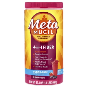 Metamucil, 4-в-1 клетчатка, со вкусом ягод, 660 г (1,4 фунта)