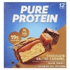 Pure Protein, батончик без глютена, шоколад с соленой карамелью, 12 батончиков по 50 г (1,76 унции)