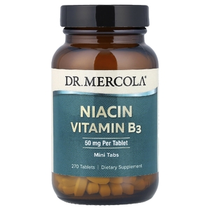 Dr. Mercola, ниацин, витамин B3, 50 мг, 270 таблеток