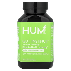 HUM Nutrition, Gut Instinct, 30 веганских капсул