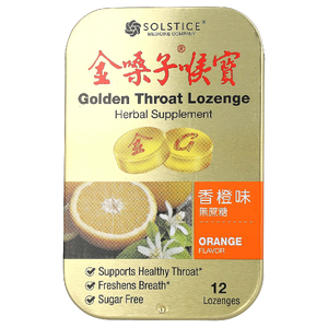 Golden Throat, пастилки, с апельсиновым вкусом, 12 пастилок (Товар снят с продажи) 