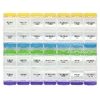 Ezy Dose, Medtime Planner®  Weekly 4 раза в день с кнопками, 3XL, 1