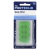Ezy Dose, Pro-Techs, Seal-Rite, силиконовые беруши, зеленый, 6 пар и футляр (Товар снят с продажи) 