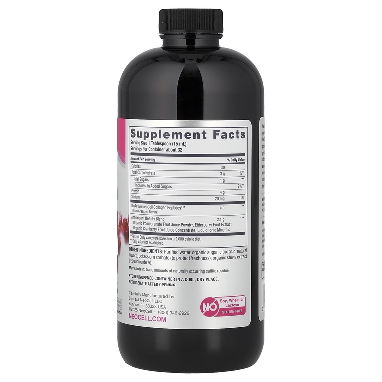 NeoCell, Collagen Liquid, гранат, 473 мл (16 жидк. Унций)