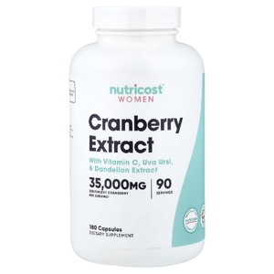 Nutricost, для женщин, экстракт клюквы, 180 капсул