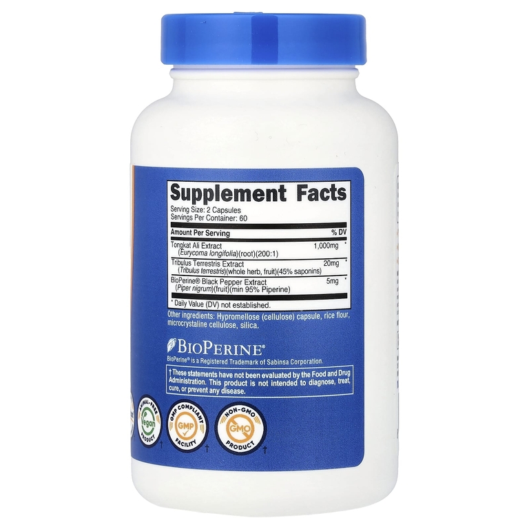 Nutricost, Тонгкат али, 120 капсул
