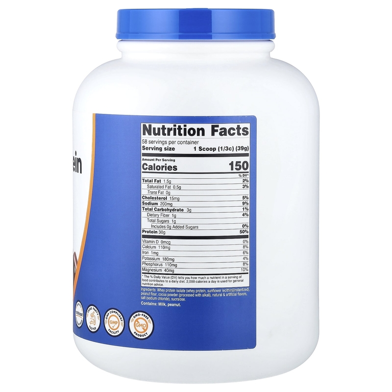 Nutricost, изолят сывороточного протеина, со вкусом шоколада, 2268 г (5 фунтов)