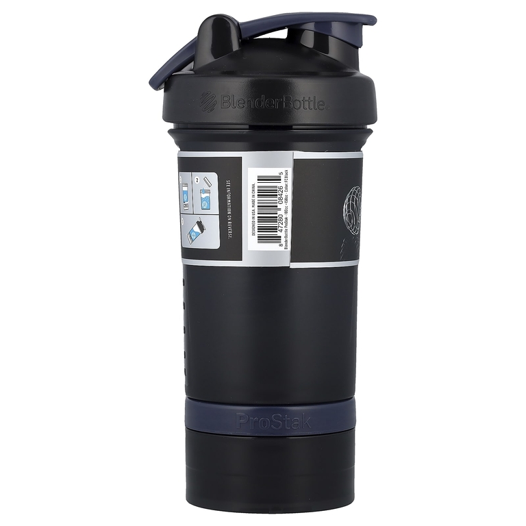Blender Bottle, ProStak™, шейкер с контейнером для хранения, FC Black, 651 мл