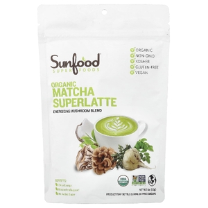Sunfood, Organc матча, суперлатте, 170 г (6 унций)