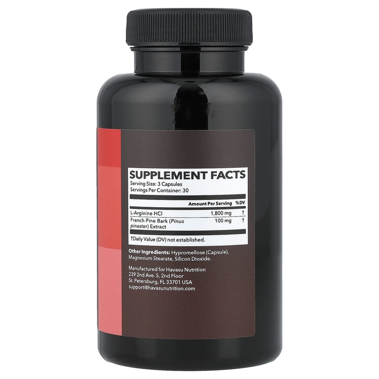 Havasu Nutrition, L-аргинин, Circulation Formula + сосновая кора, 90 капсул