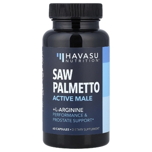 Havasu Nutrition, сереноя и L-аргинин, активный мужчина, 60 капсул