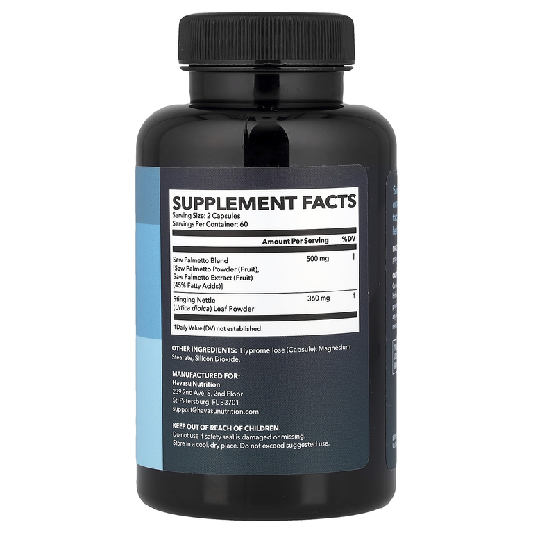 Havasu Nutrition, Сереноя и крапива, 120 капсул