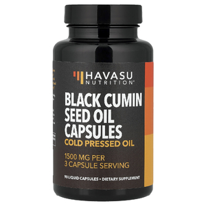 Havasu Nutrition, масло из семян черного тмина, масло холодного отжима, 90 капсул с жидкостью (500 мг в 1 капсуле)