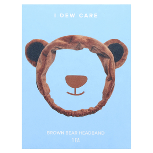 I Dew Care, повязка на голову с бурым медведем, 1 шт. (Товар снят с продажи) 