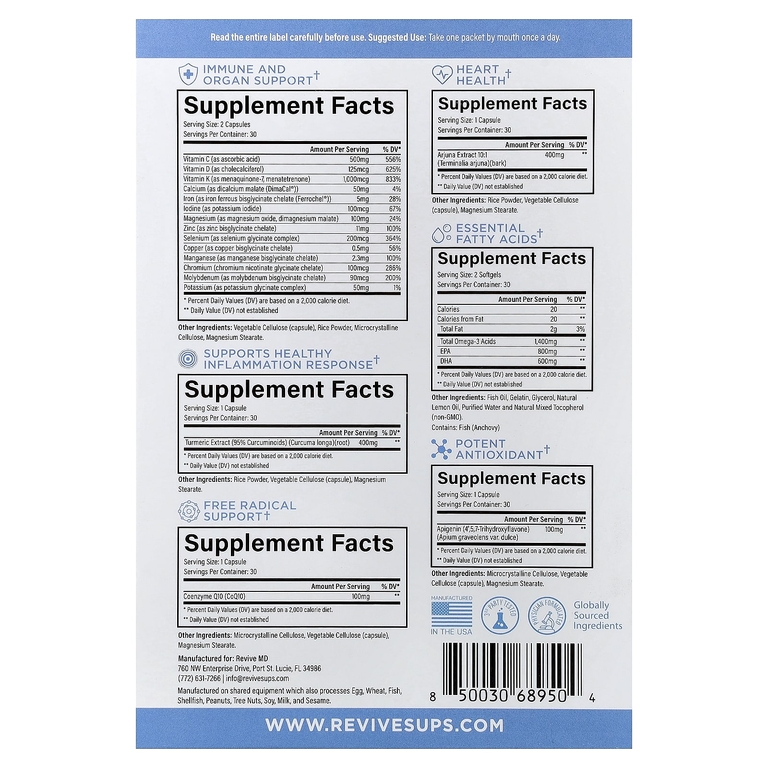 Revive, Essential Vitamins Pack, 30 пакетиков (Товар снят с продажи) 