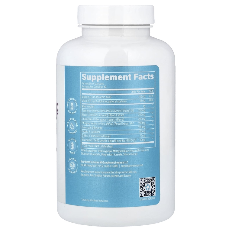 Revive, Women's Health, 180 вегетарианских капсул