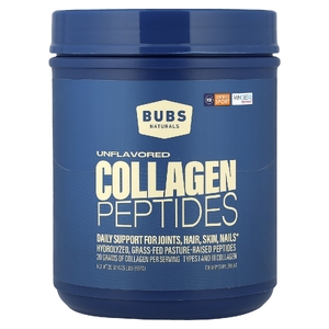 BUBS Naturals, пептиды коллагена, без добавок, 567 г (20 унций)