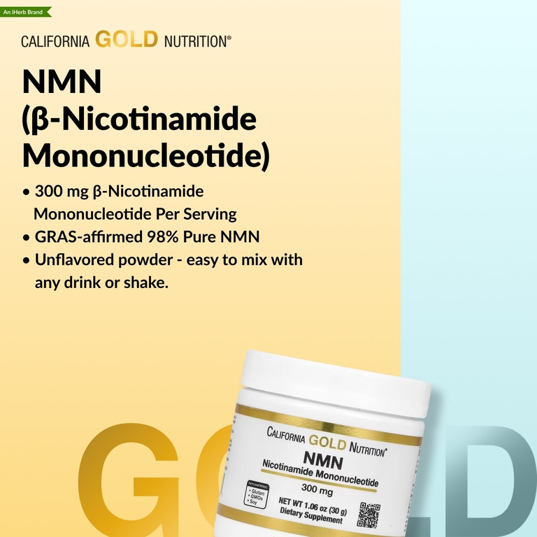 California Gold Nutrition, NMN в порошке, 90 г (3,18 унции)