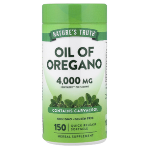 Nature's Truth, масло орегано, 150 капсул быстрого высвобождения (2000 мг в 1 капсуле)