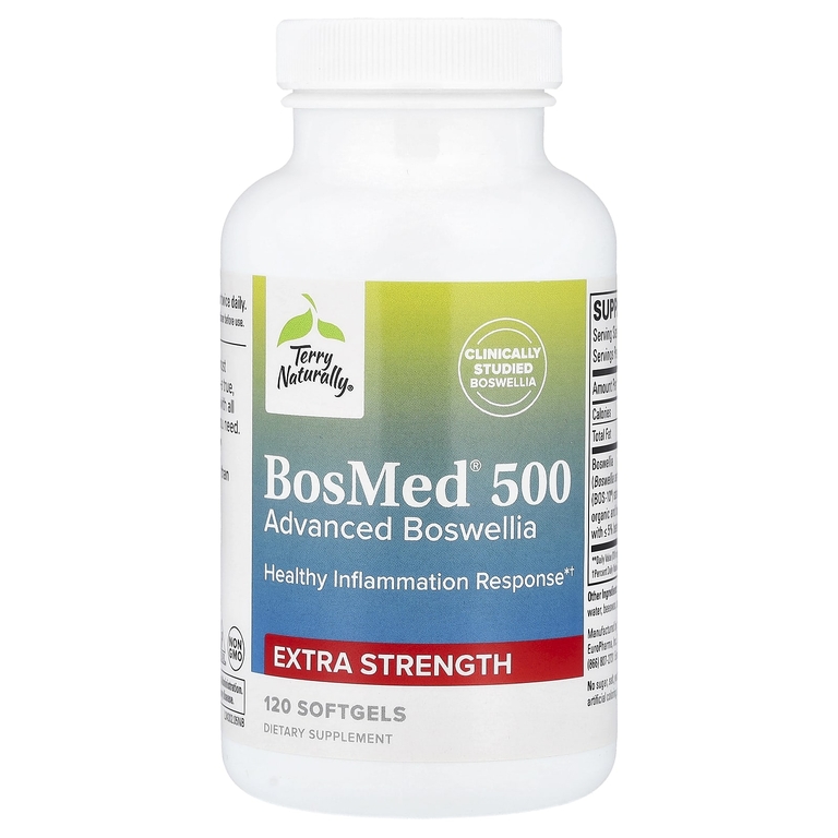 Terry Naturally, BosMed®  500 повышенной силой действия, босвеллия, 500 мг, 120 мягких капсул