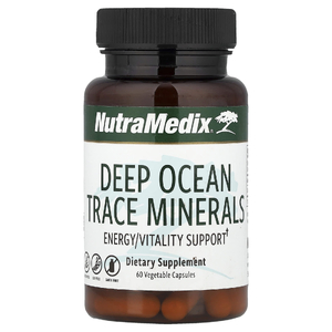 NutraMedix, Deep Ocean Trace Minerals, поддержка энергии / жизнеспособности, 60 растительных капсул (500 мг на капсулу)