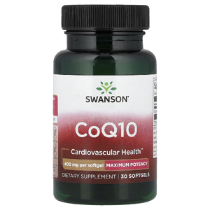 Swanson Vitamins, Коэнзим Q10, 400 мг, 30 мягких таблеток
