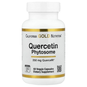California Gold Nutrition, Quercetin Phytosome Quercefit®, фитосомы кверцетина, 250 мг, 60 растительных капсул