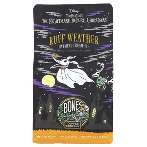 Bones Coffee Company, Ruff Water, овсяный пирог с кремом, средняя обжарка, цельная фасоль, 340 г (12 унций)