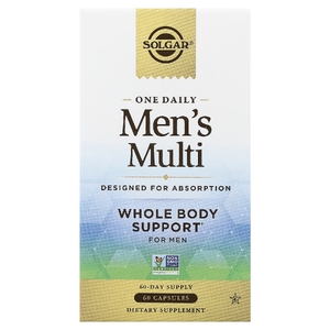 Solgar, One Daily Men's Multi, мультивитамины для мужчин, 60 капсул