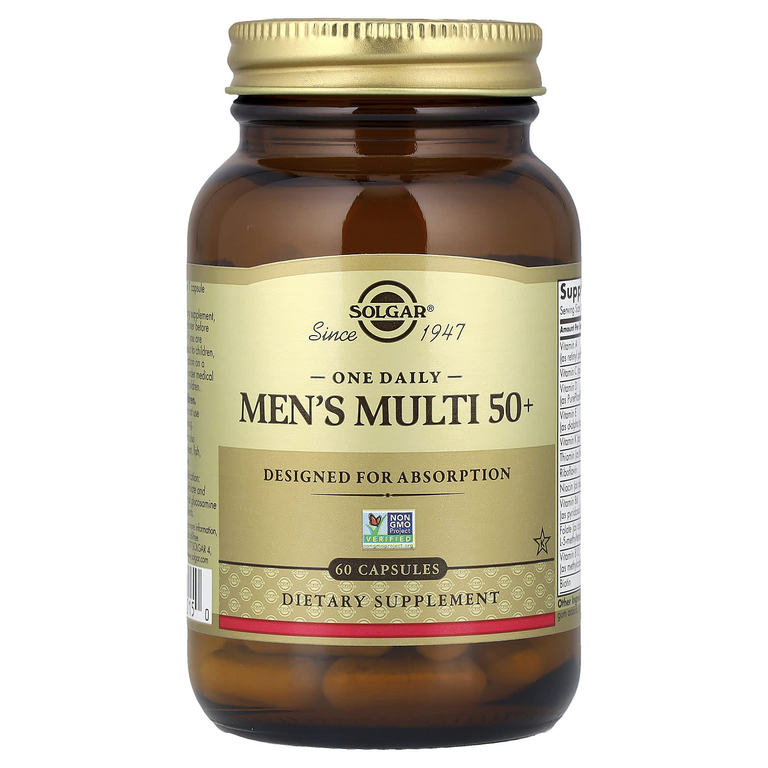 Solgar, One Daily Men's Multi, мультивитамины для мужчин старше 50 лет, 60 капсул