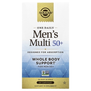 Solgar, One Daily Men's Multi, мультивитамины для мужчин старше 50 лет, 60 капсул
