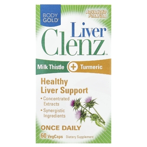 BodyGold, Liver Clenz, 60 растительных капсул